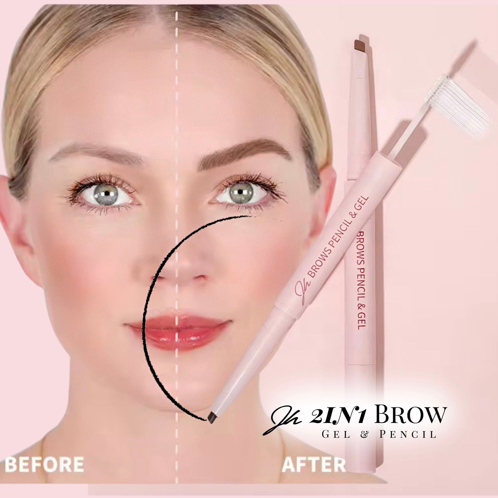 The Perfect Pair: Jhellen’s 2-in-1 Brow Gel & Pencil for Effortless Definition